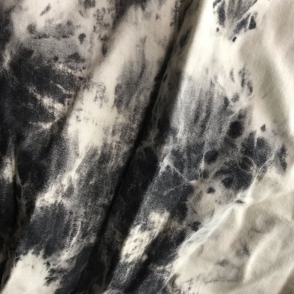 Off White & Grey Tye Dye Bomber Cotton Jacket - Picture 5 of 7